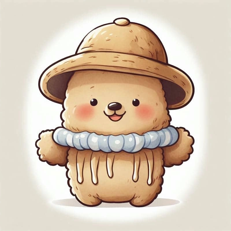 Gấu cute chibi là biểu tượng dễ thương không thể thiếu