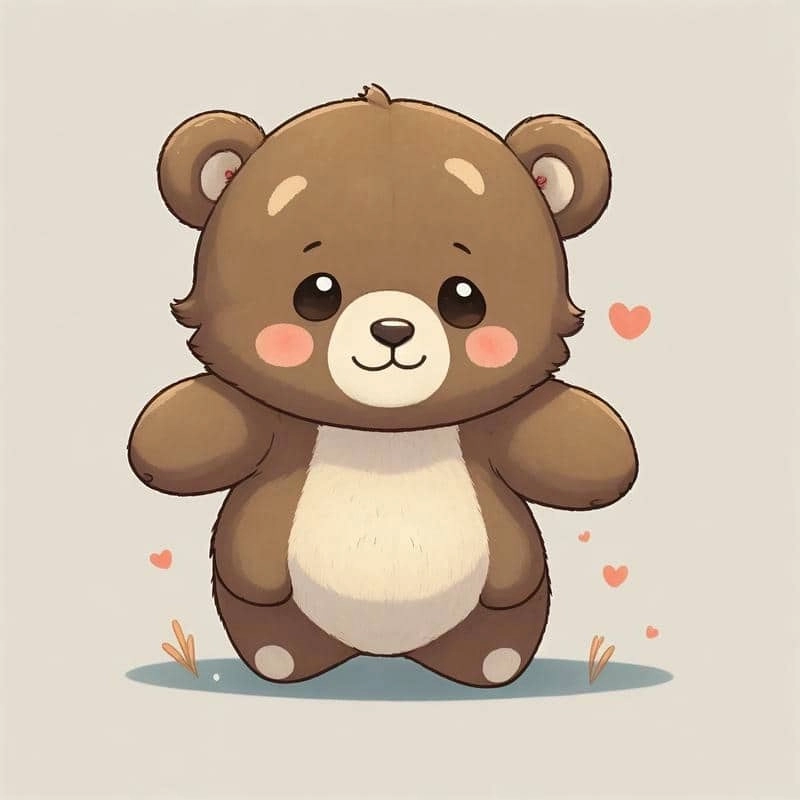 Hình cute chibi gấu lý tưởng cho ảnh đại diện cá tính