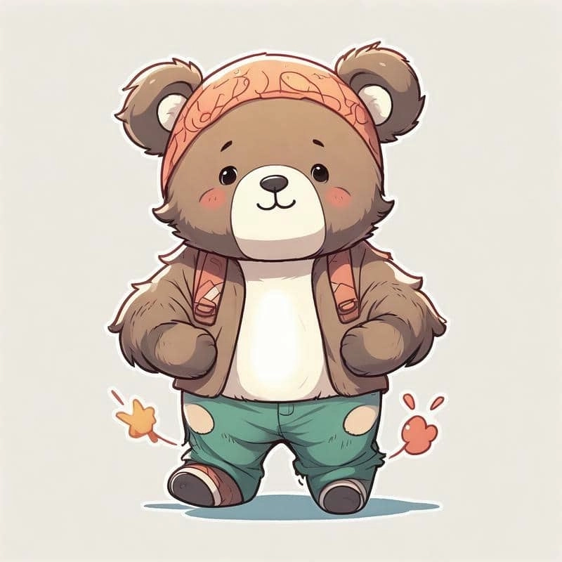 Dễ thương gấu chibi cute đáng yêu từ cái nhìn đầu tiên