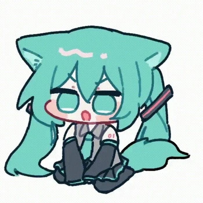 Tải ngay kawaii chibi Miku wallpaper làm hình nền siêu đáng yêu