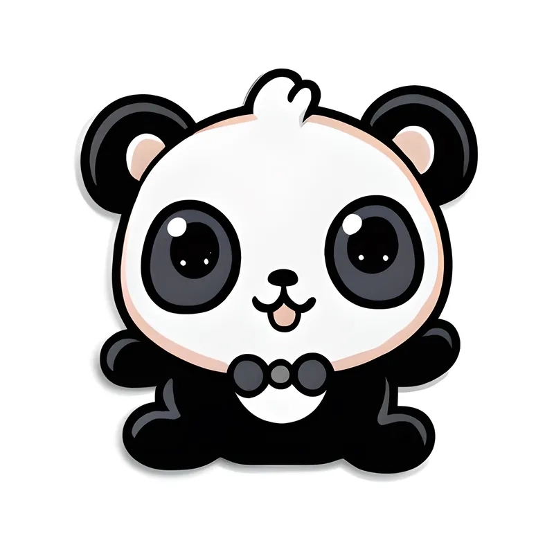 Tải chibi panda png trong suốt cho thiết kế siêu đẹp