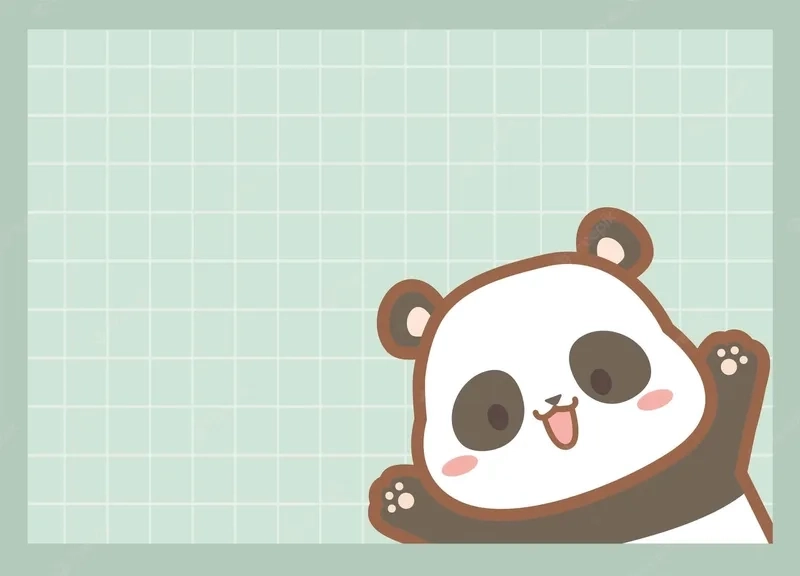 Bộ ảnh chibi cute panda kawaii siêu ngộ nghĩnh