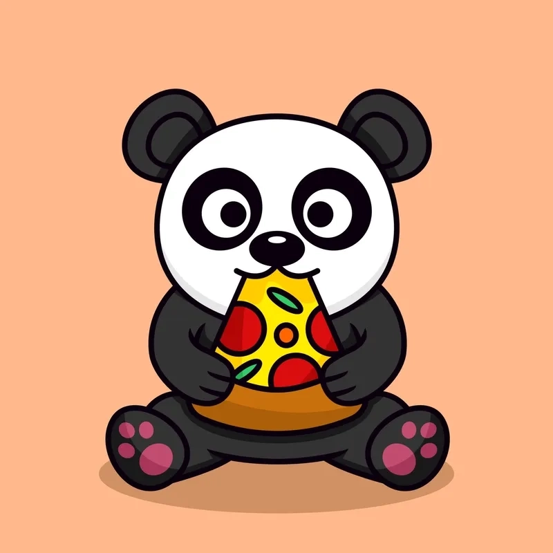 Không thể rời mắt với bộ chibi kawaii panda cute