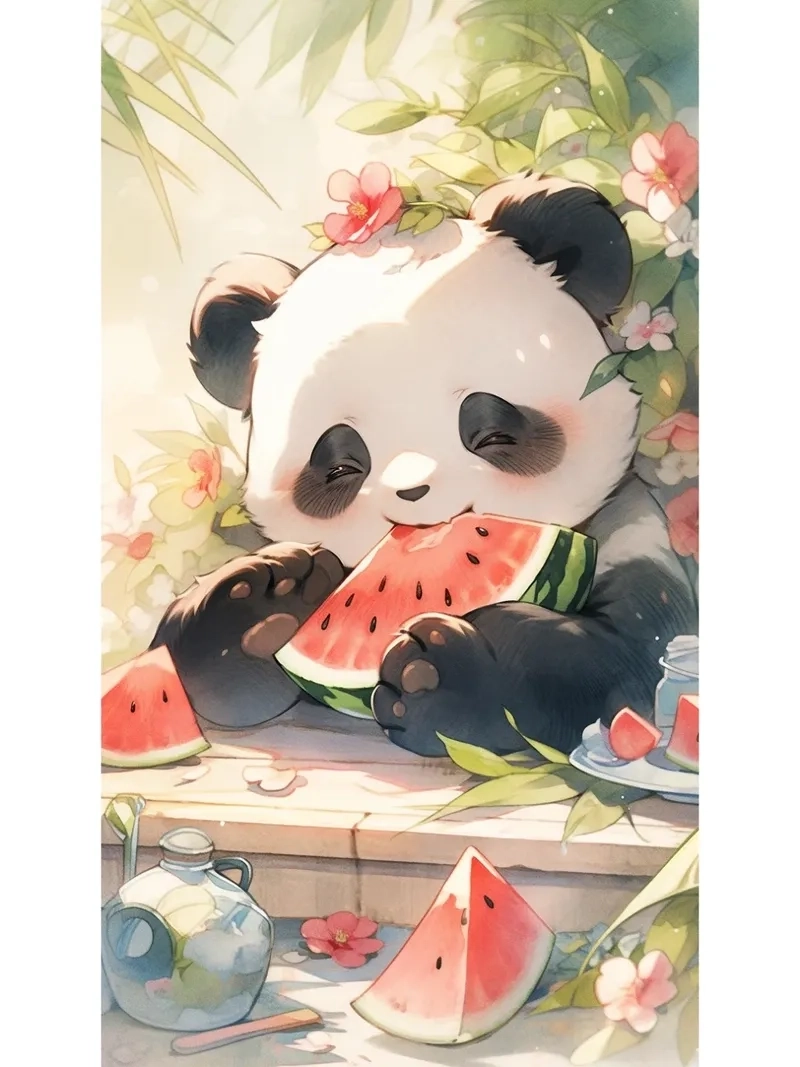 Loạt pandas chibi dành cho tín đồ yêu gấu trúc