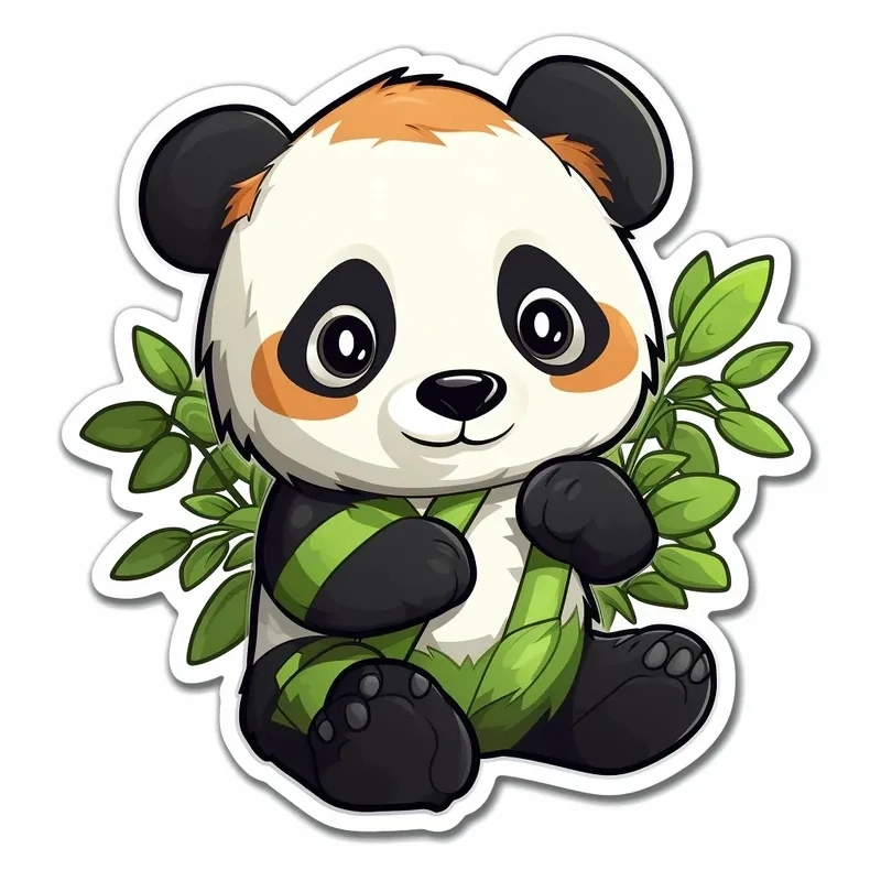 Hình ảnh gấu trúc chibi cute khiến bạn phải lưu ngay