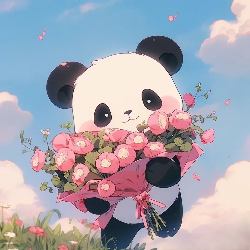 Cùng ngắm con gấu trúc chibi đáng yêu trong từng đường nét