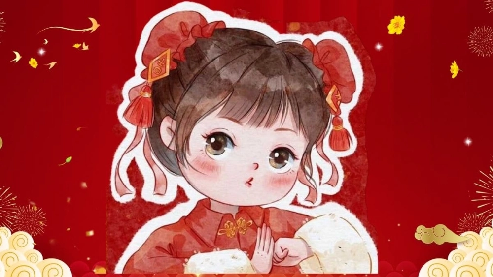 Cá nhân hóa ảnh xuân bằng hình chibi ghép mặt tết