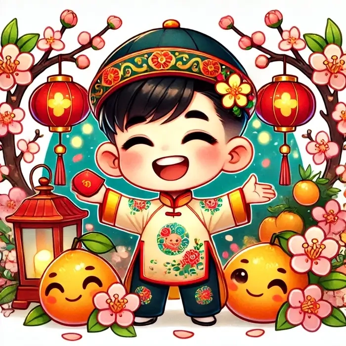 Tết đến xuân về cùng nét dễ thương của chibi ngày tết
