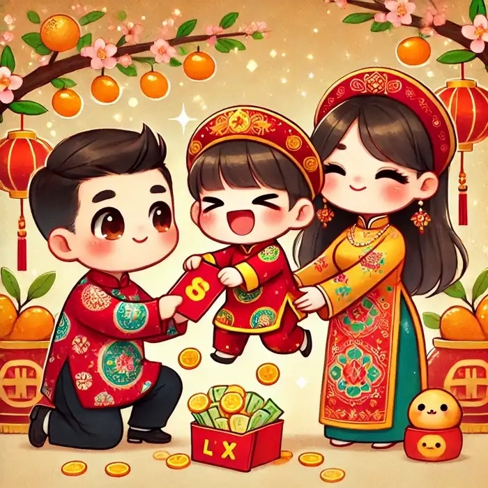 Tết thêm vui nhộn cùng loạt hình tết chibi cute