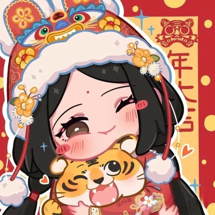 Khám phá không gian Tết dễ thương với hình ảnh tết chibi