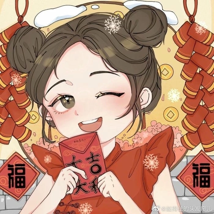 Tạo dấu ấn riêng với bộ hình chibi tết độc đáo