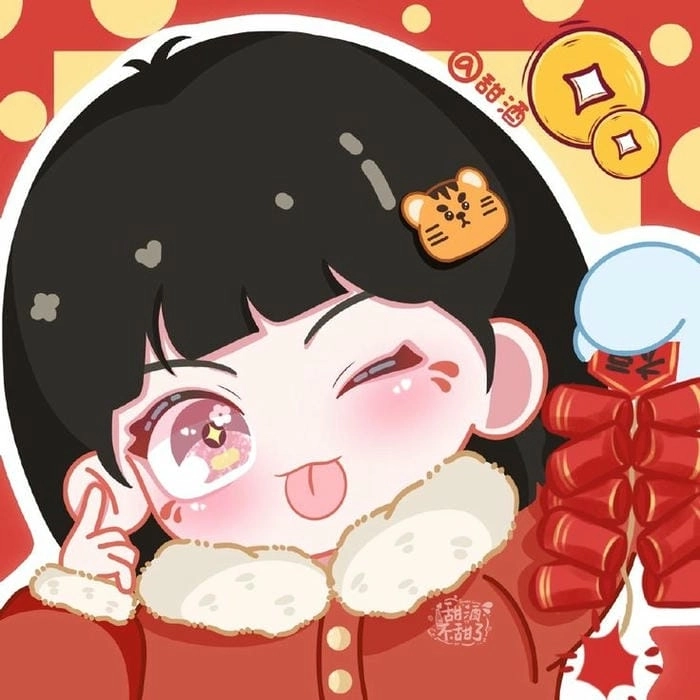 Đón xuân rộn ràng cùng chibi tết cute siêu dễ thương