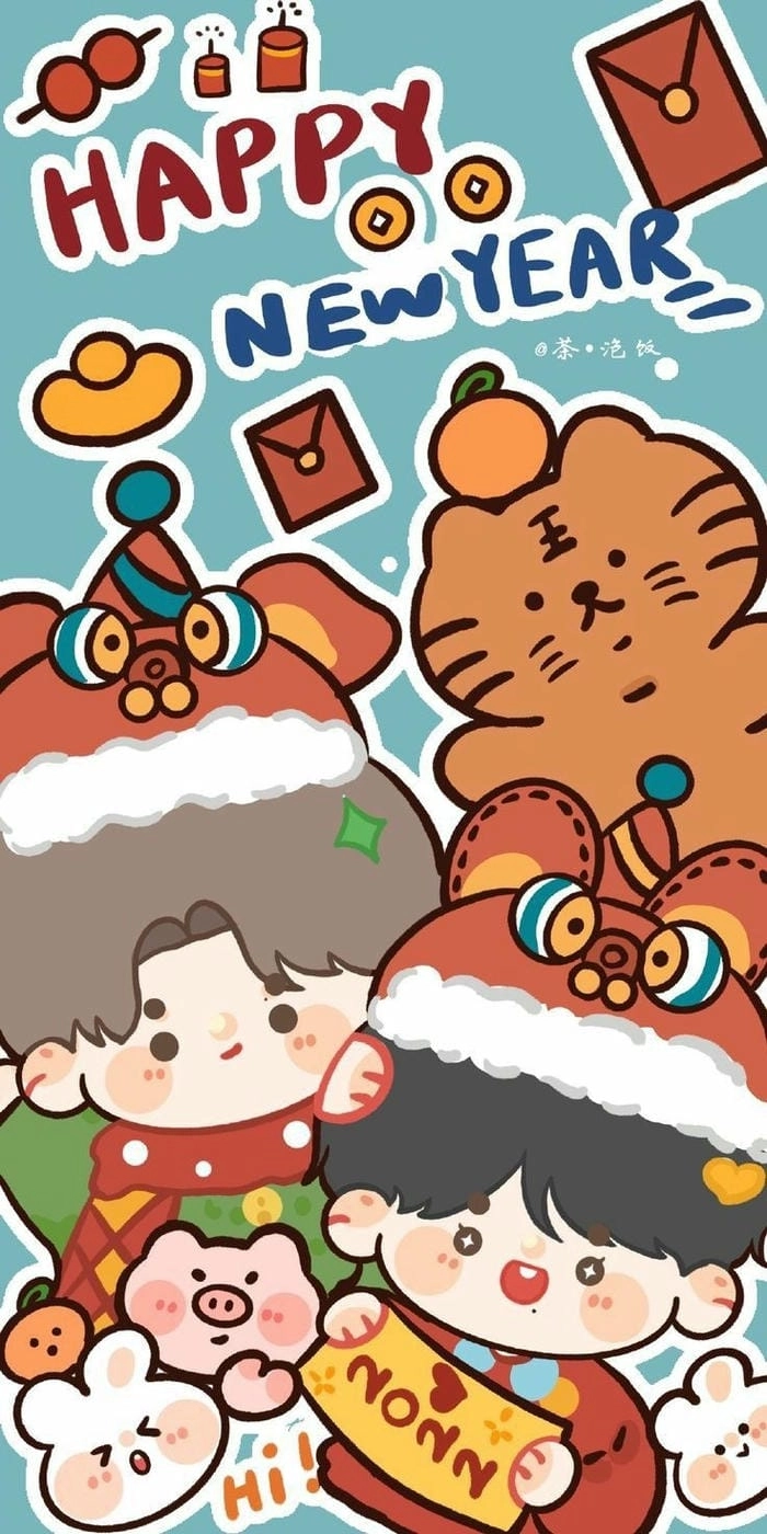 Không khí Tết tràn ngập trong từng khung hình tết chibi