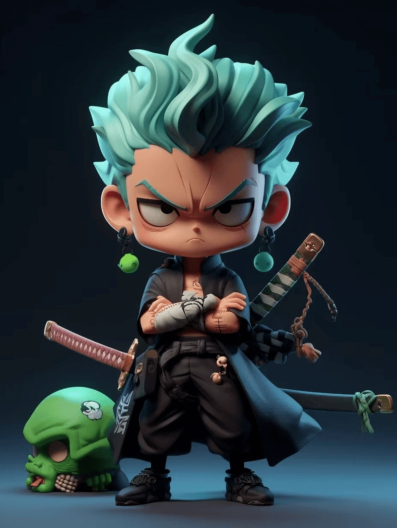 Đắm chìm trong vẻ đáng yêu của zoro chibi kawaii
