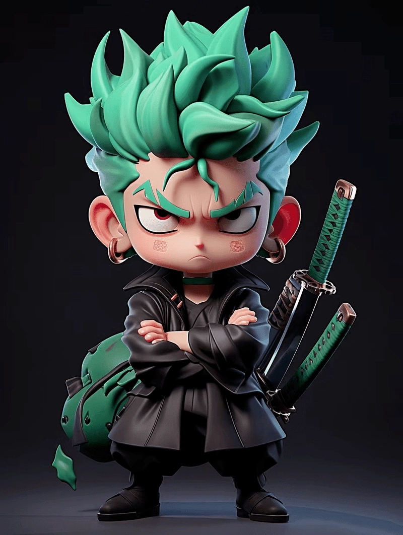 Zoro chibi cute khiến bạn không thể rời mắt được