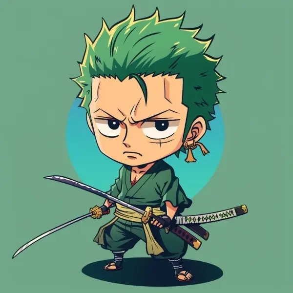 Lưu ngay ảnh zoro chibi cute về máy để dùng mọi lúc