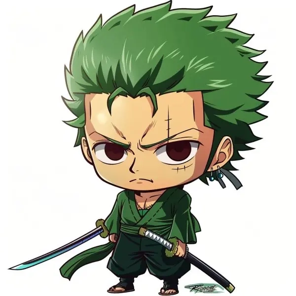Mô hình zoro chibi siêu ngầu cho góc trưng bày thêm đỉnh
