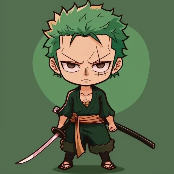 Khám phá ngay zoro chibi dibujo mang đậm phong cách manga