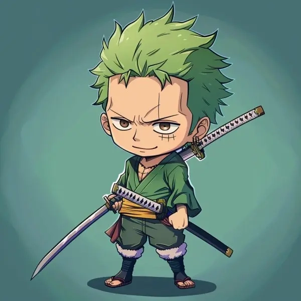 Chibi zoro dễ thương đốn tim fan One Piece ngay từ ánh nhìn