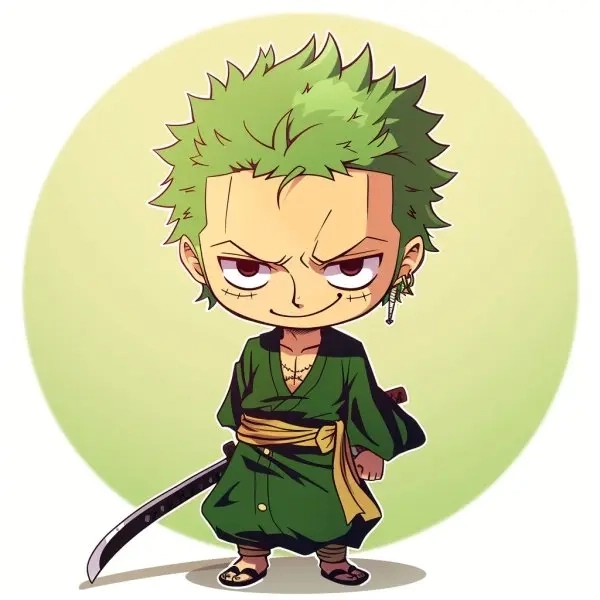 Thử tài vẽ zoro chibi cute theo phong cách anime Nhật