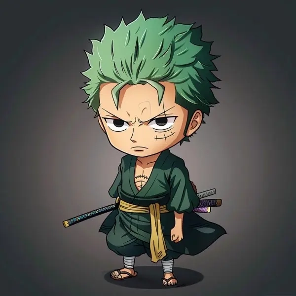 Cặp đôi zoro robin chibi gây bão trong giới fan One Piece