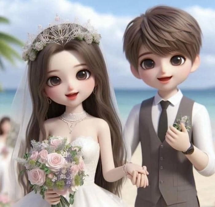 Phong cách dâu rể chibi hài hước, trẻ trung và mới lạ