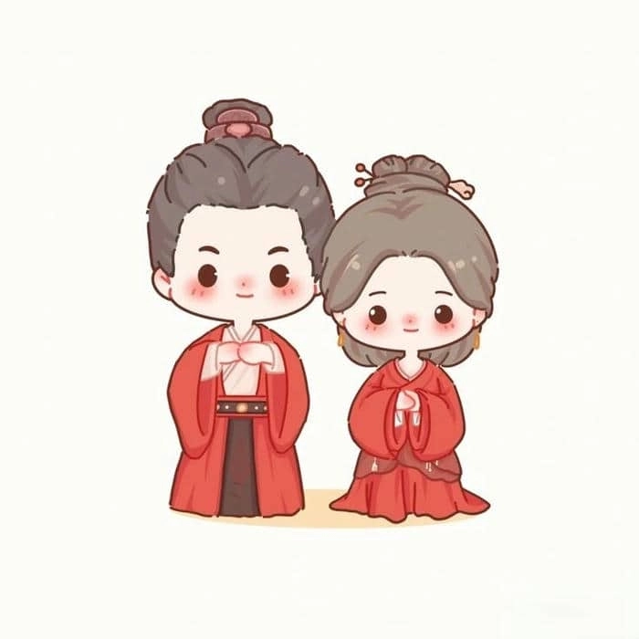 Sưu tầm ảnh chibi cô dâu chú rể ngộ nghĩnh và tràn đầy cảm xúc