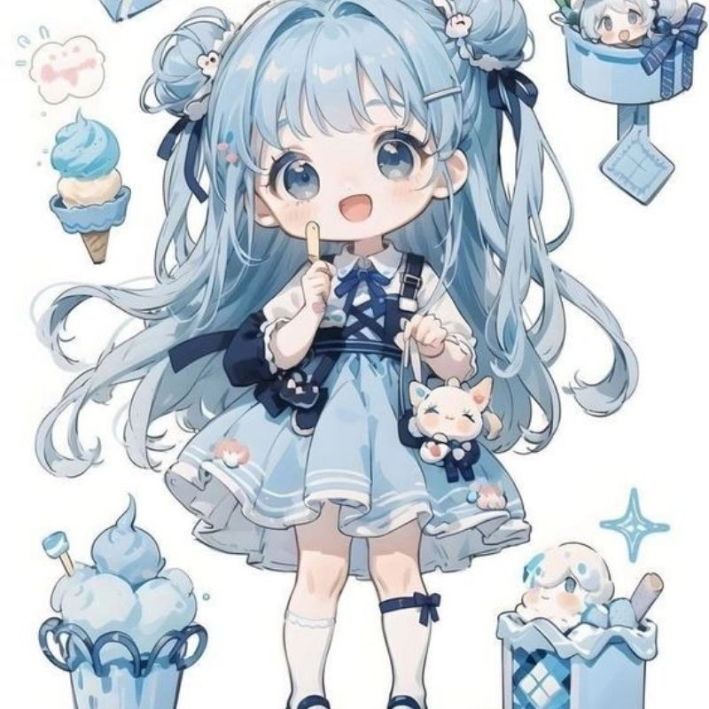 Hướng dẫn vẽ cô gái chibi đơn giản mà siêu đáng yêu