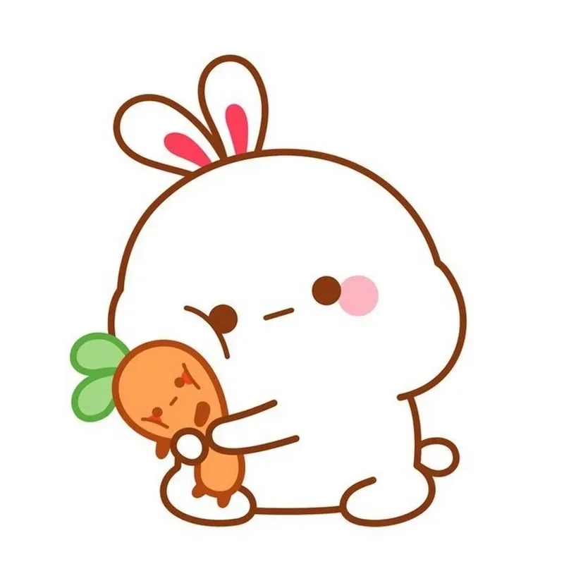 Thỏ chibi đáng yêu không thể thiếu trong bộ sưu tập hình cute