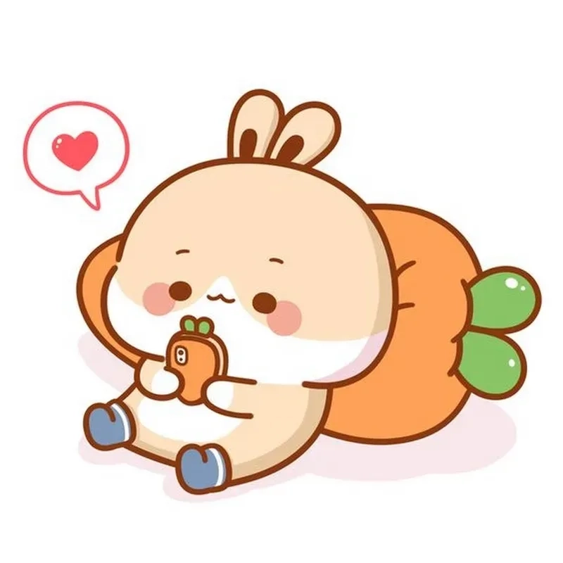 Cùng ngắm thỏ chibi dễ thương với biểu cảm siêu dễ cưng