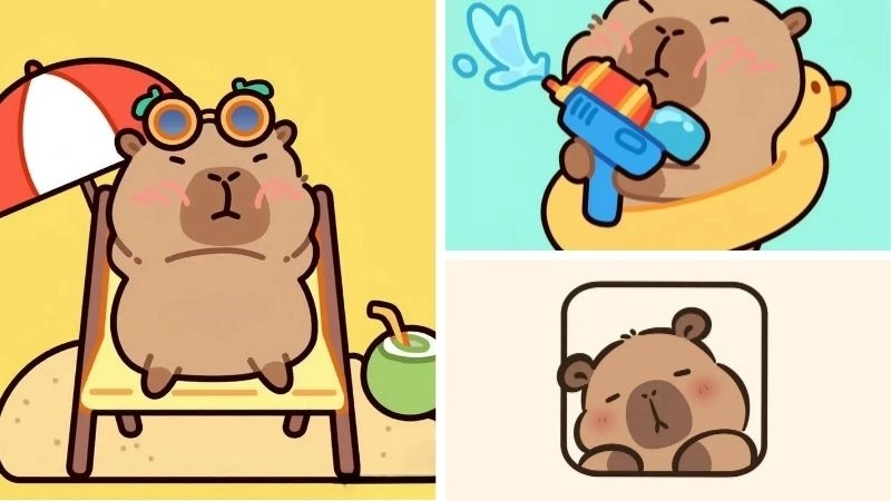 Ý nghĩa về cute chibi capybara độc đáo