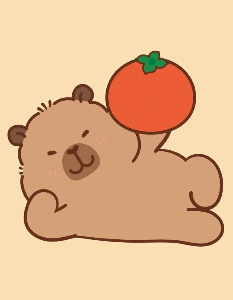 Làm mới giao diện với avatar hình nền capybara cute chibi cực chất