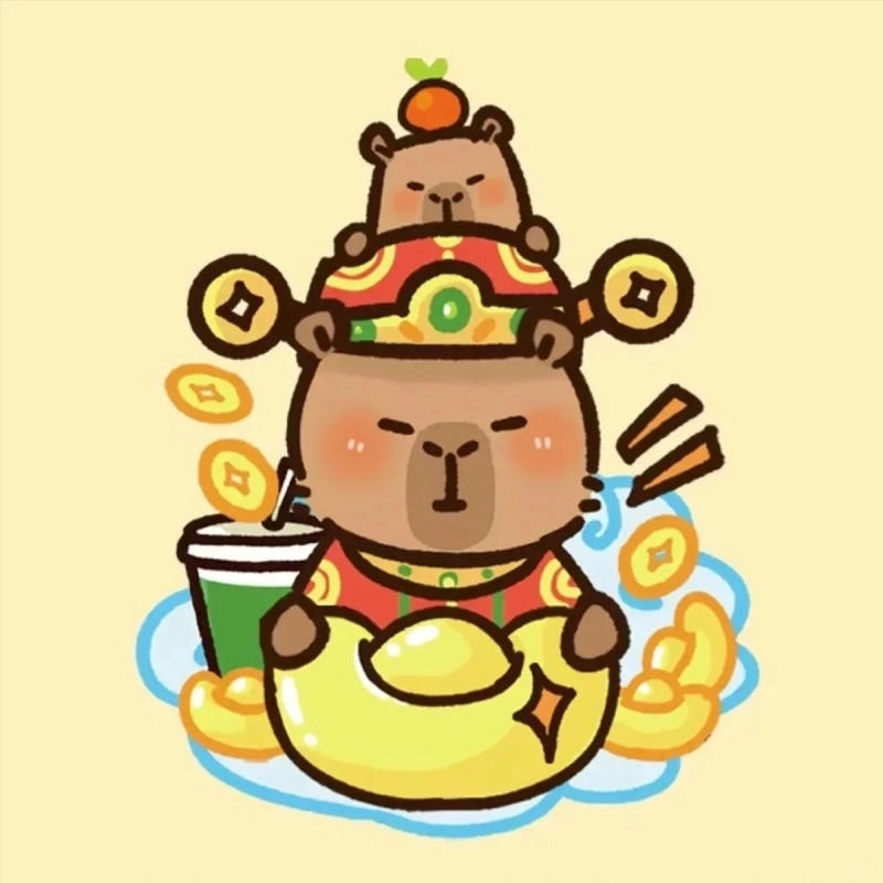Tỏa sáng với capybara chibi hồng siêu ngọt ngào
