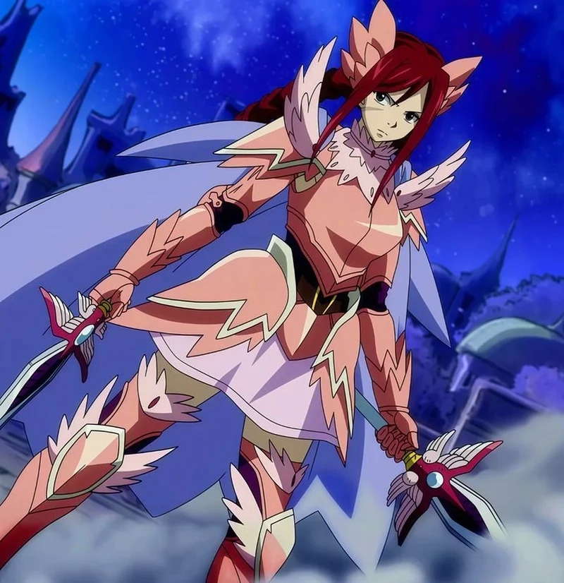 Erza Scarlet Anime đẹp xuất sắc trong từng khung hình hành động