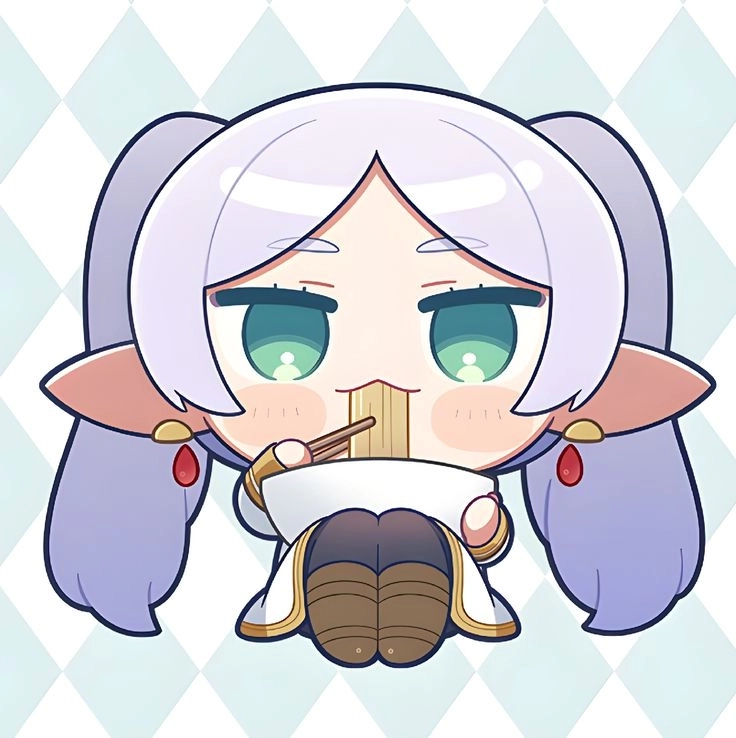 Cảm nhận sự tinh nghịch và đáng yêu từ Frieren chibi anime