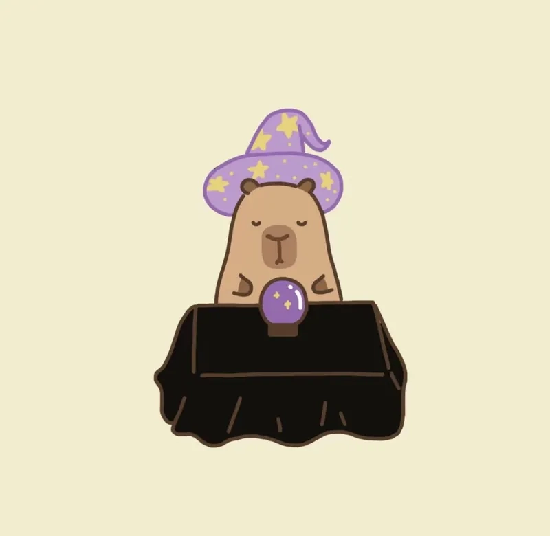 Hình capybara chibi cute khiến ai nhìn cũng mê mẩn
