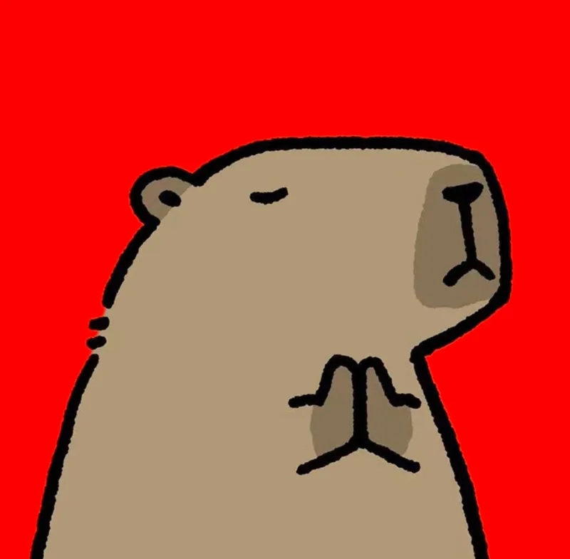Avatar hình nền capybara cute chibi siêu dễ thương