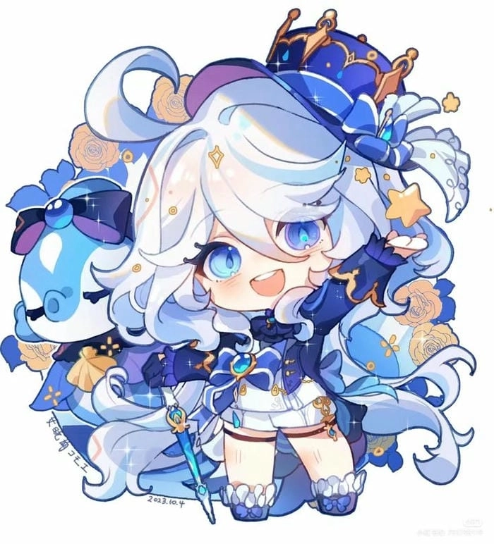 Chọn ngay Furina chibi pfp làm ảnh đại diện nổi bật