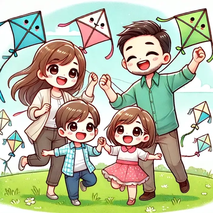 Ảnh cả gia đình chibi tạo dấu ấn đáng nhớ cho ảnh nhóm