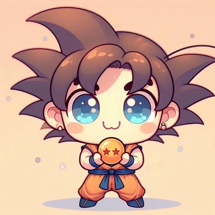 Ngắm nhìn chibi goku siêu ngầu và cực kỳ đáng yêu