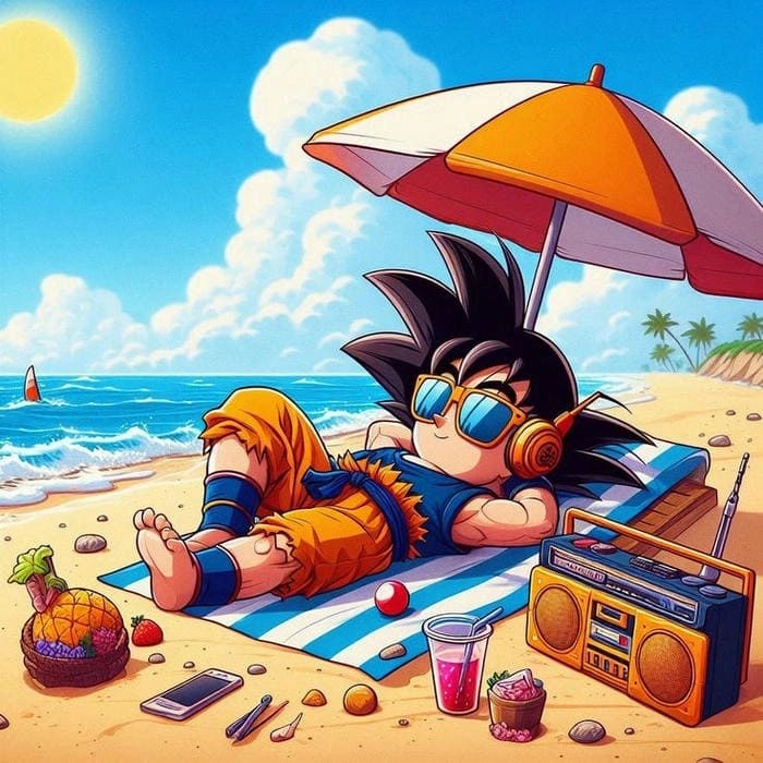 Ngắm nhìn goku chibi kawaii dễ thương không thể cưỡng lại
