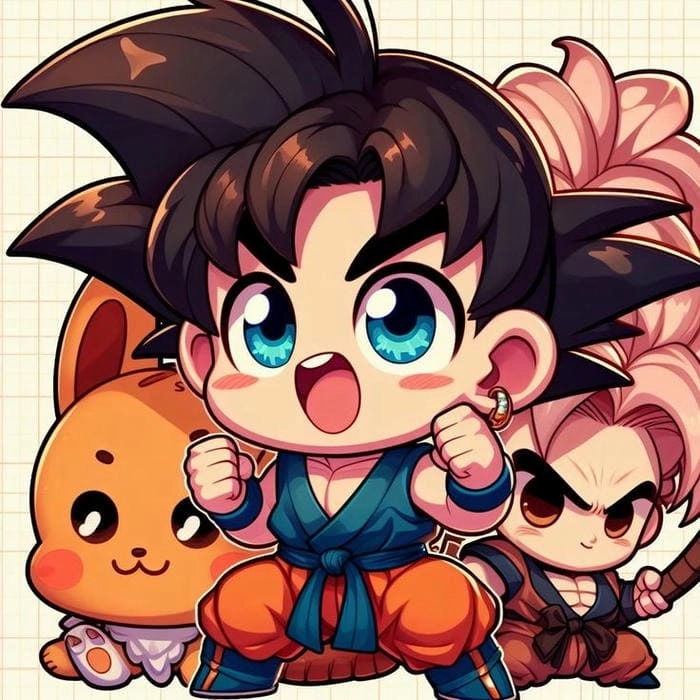 Ngắm nhìn goku chibi drawing cute cực kỳ dễ thương