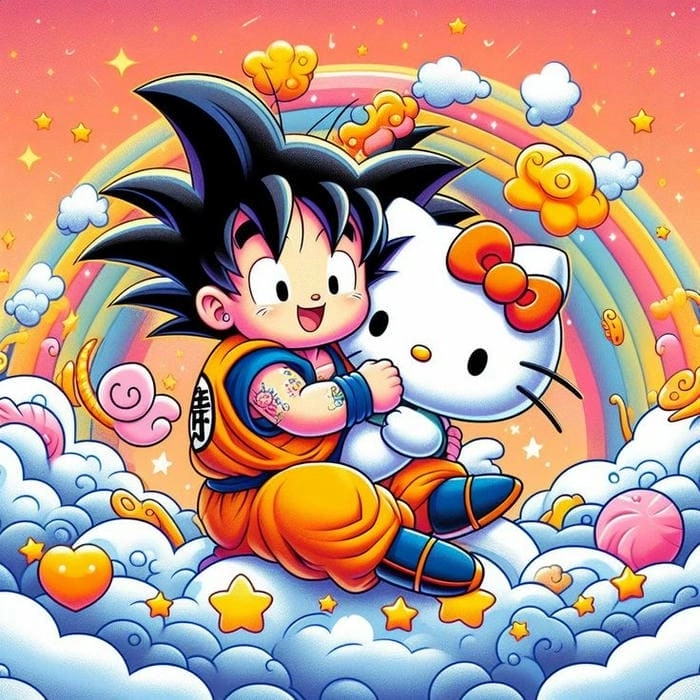Chiêm ngưỡng goku chibi pixel art phong cách cổ điển cực độc