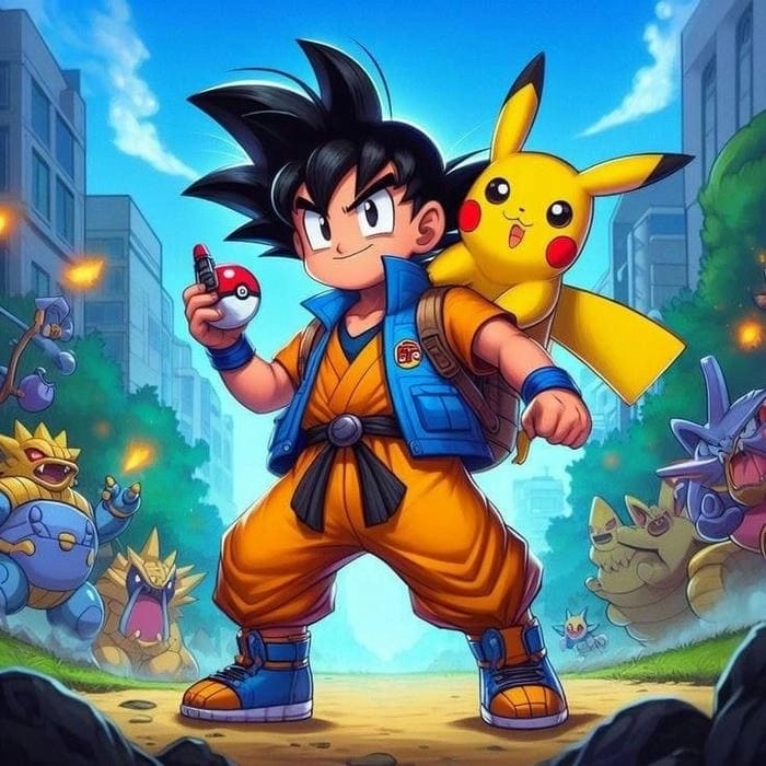 Cười thả ga với goku chibi meme dance cực hài