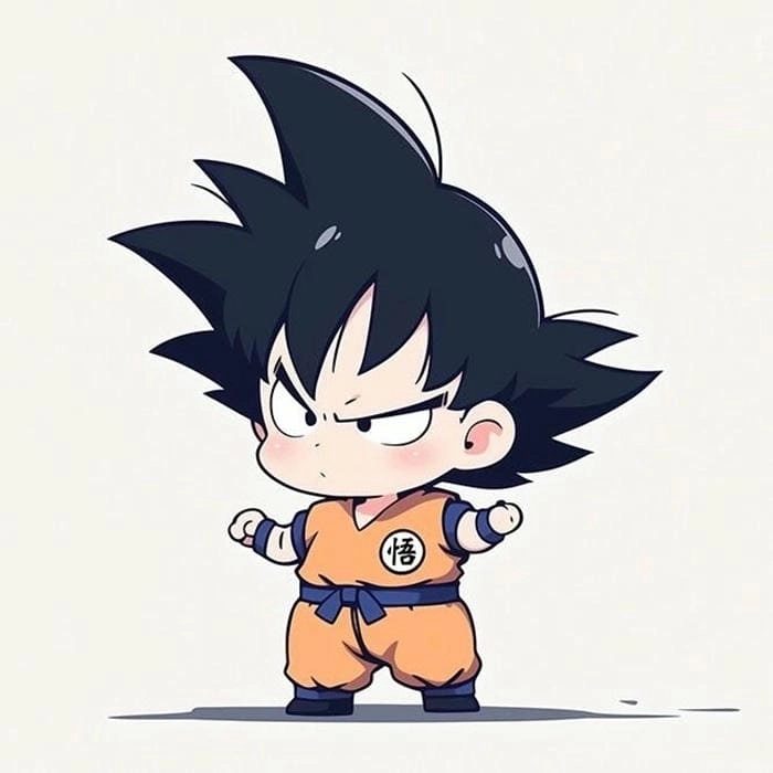 Ngắm nhìn goku chibi ssj blue tóc xanh cực kỳ ngầu