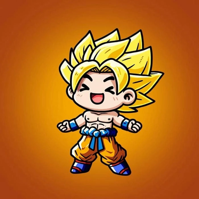 Khám phá goku chibi ssj hóa thân siêu saiyan mini