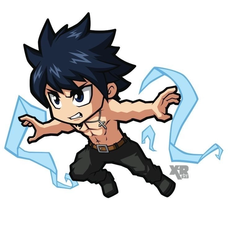 Tạo hình mái tóc Gray Fullbuster hair đầy phong cách