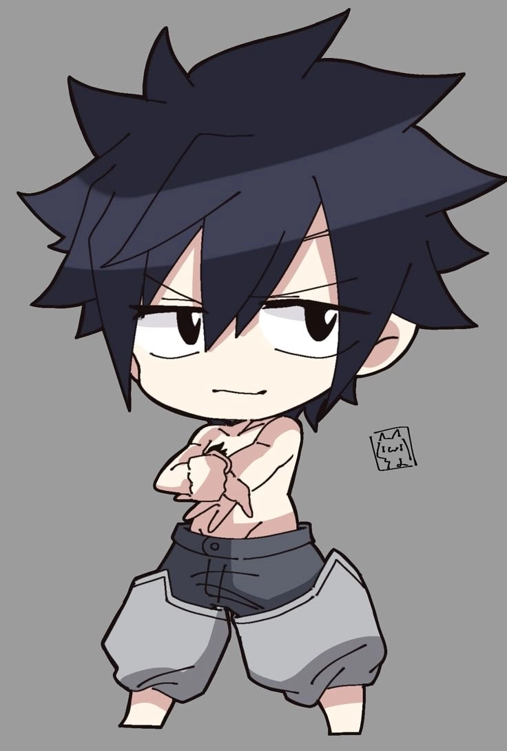 Ảnh Gray Fullbuster cute khiến fan tan chảy vì dễ thương