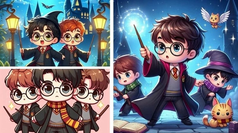 Ý nghĩa về Harry Potter chibi đầy cảm hứng