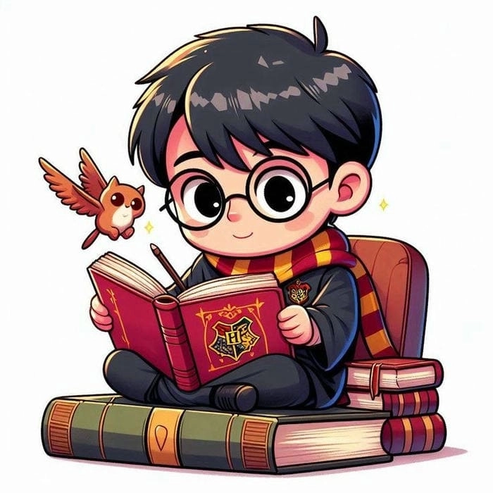 Harry potter chibi stickers bộ sưu tập hình dán cực kỳ sinh động